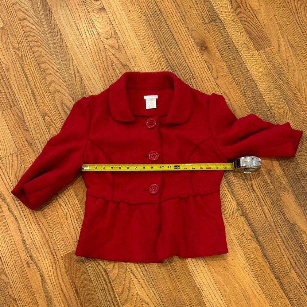 Worthington Stylish Red Women’s 3/4 Sleeve Jacket Size: Large - Picture 3 of 4